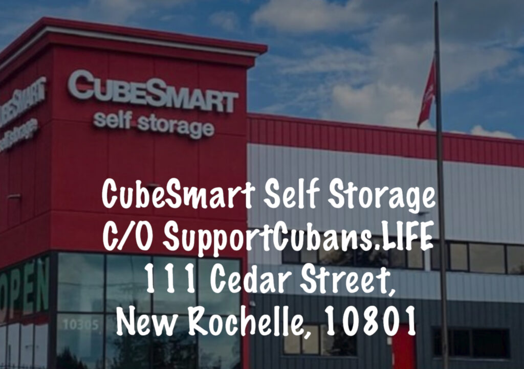 Address for SupportCubans.LIFE self storage.